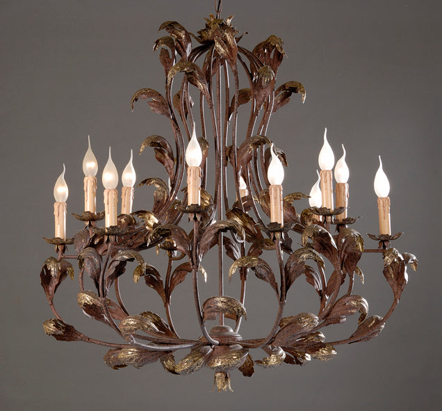 Italian Iron Chandelier -  # 1266