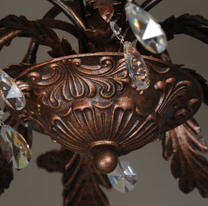Italian Iron Chandelier -  # 1298